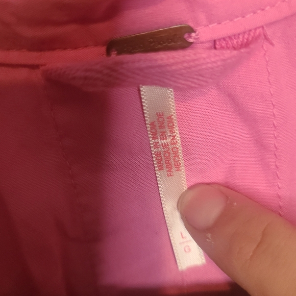 494 🎃Free People Naomi Pleated Mini Dress. Pink - Picture 3 of 4